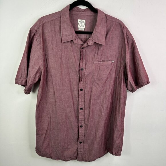Voyager purple short sleeve button down size‎ XXL - Picture 1 of 6